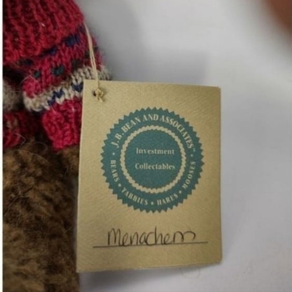 Vintage plush moose, stuffed animal toy, j.b. bean - Picture 4 of 5